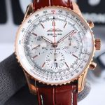 Breitling Navitimer chronometre 1884 43mm Grooved Bezel B01 Movement White Watch